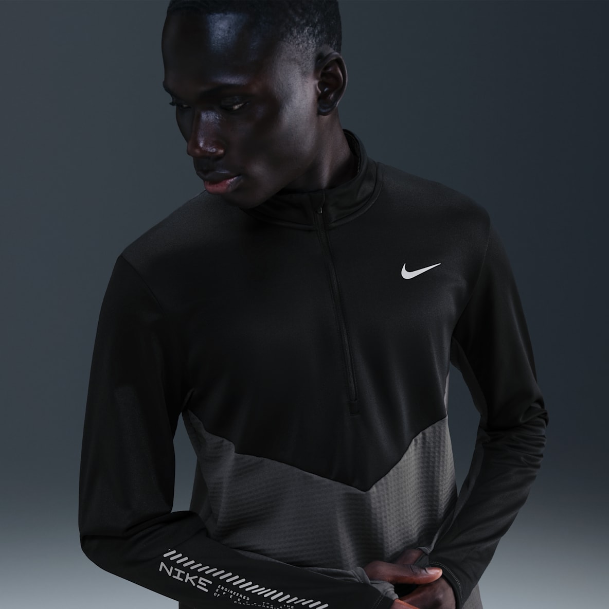 Nike Pacer Pánský zimní běžecký top s polovičním zipem