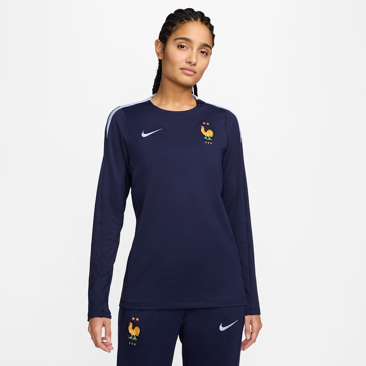 FFF Strike Nike Dri-FIT-Fußball-Oberteil mit Rundhalsausschnitt für Damen