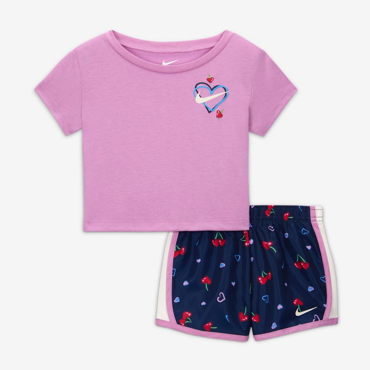 Nike Cherry Baby (12-24M) 2-Piece Printed Tempo Set