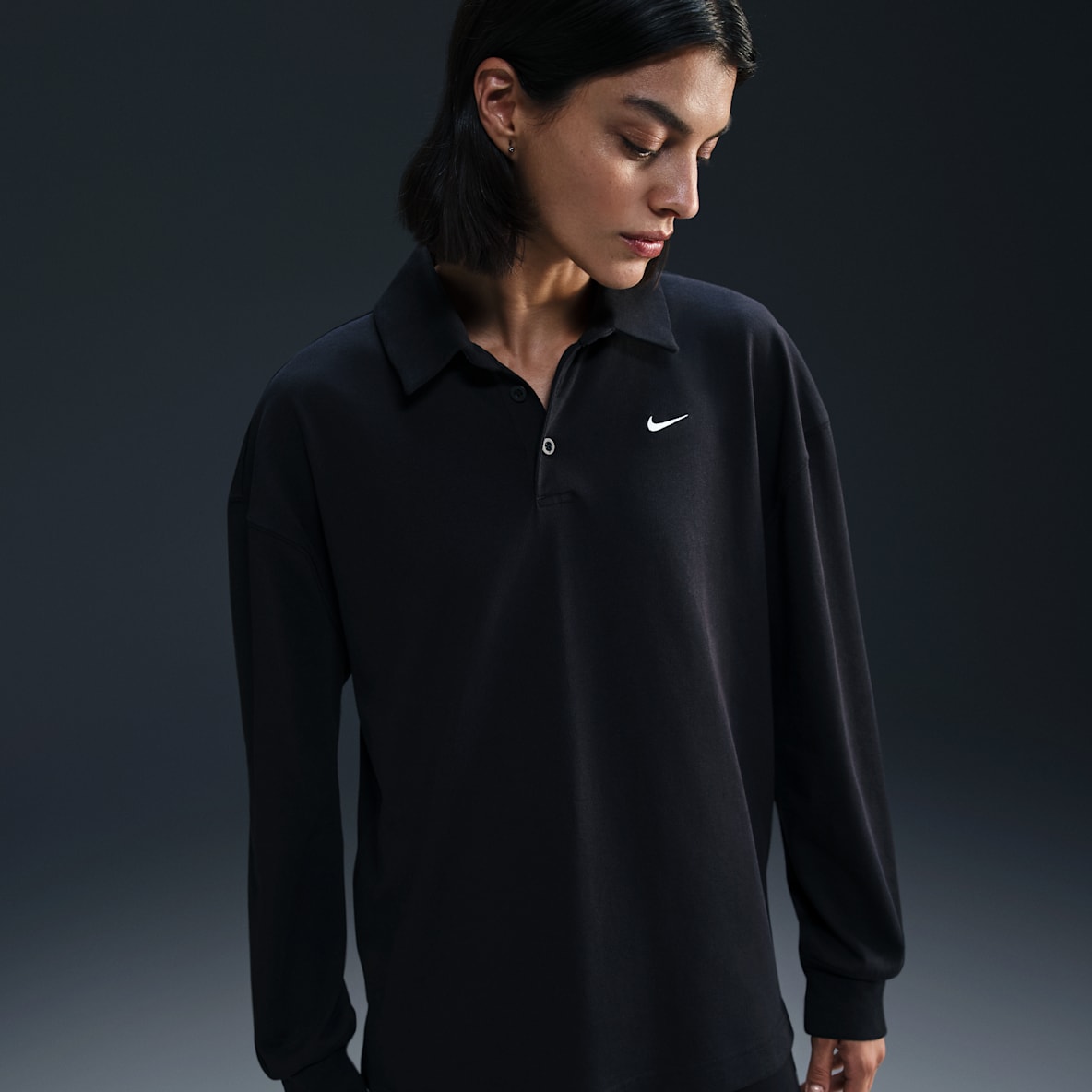 Nike Sportswear Essential Nike Sportswear Essential Women's Oversized Long-Sleeve Polo