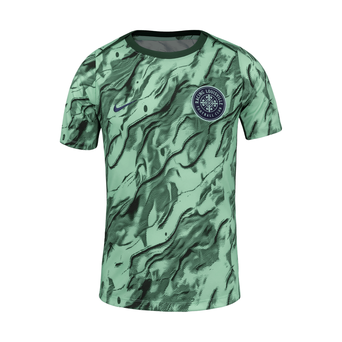 Racing Louisville FC 2025 Racing Louisville FC 2025 Men's Nike NWSL Short-Sleeve Pre-Match Top
