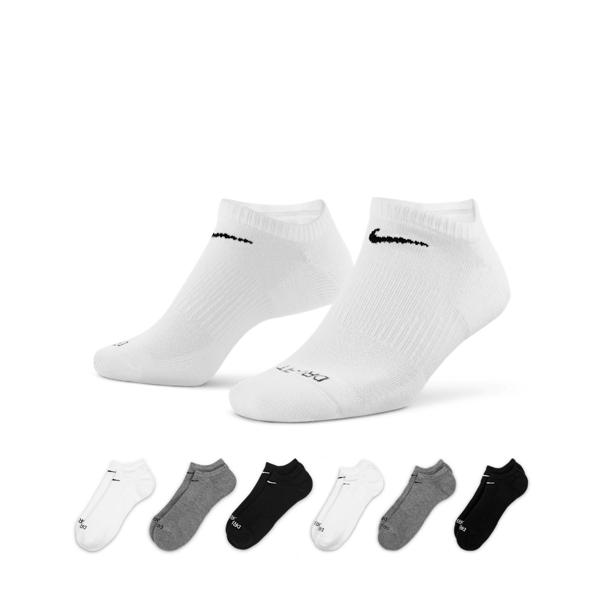 Nike Everyday Plus Cushioned Nike Everyday Plus Cushioned Training No-Show Socks (6 Pairs)