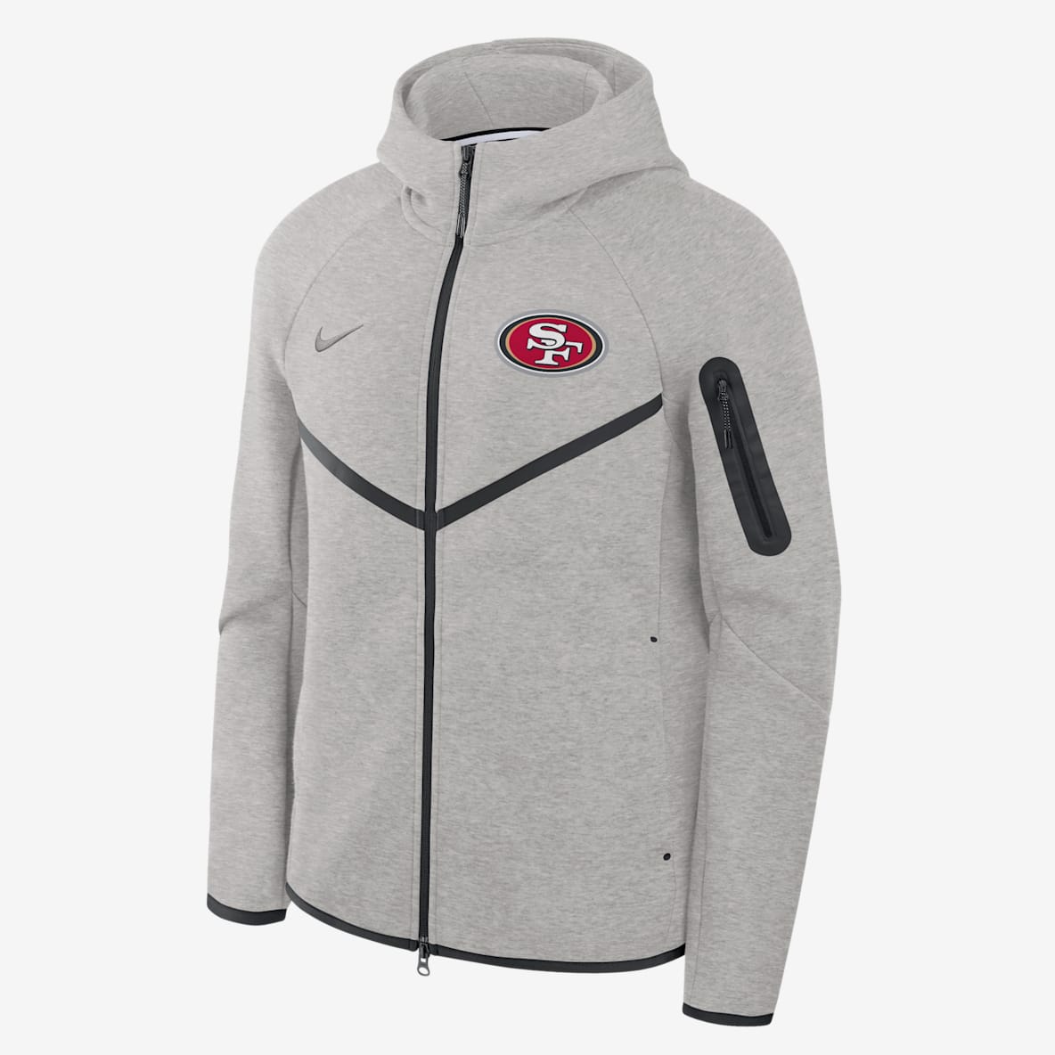 San Francisco 49ers Tech Fleece Windrunner San Francisco 49ers Tech Fleece Windrunner Men's Nike NFL Full-Zip Hooded Jacket