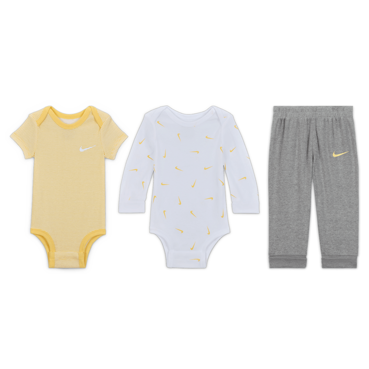 Nike Baby Essentials Nike Baby Essentials Conjunto de body y pants de 3 piezas para bebé (0 a 9 meses)