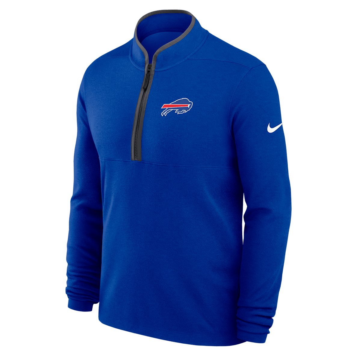 Buffalo Bills Logo Victory Buffalo Bills Logo Victory Playera de manga larga Nike Dri-FIT de la NFL de medio cierre para hombre