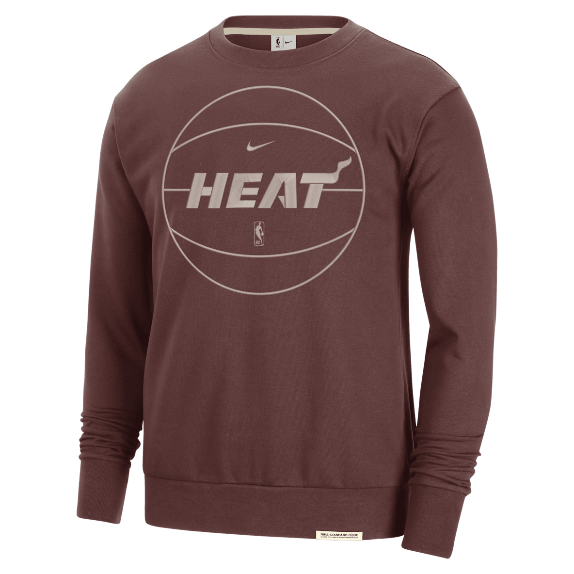 Miami Heat Standard Issue Miami Heat Standard Issue Men's Nike Dri-FIT NBA Sweatshirt
