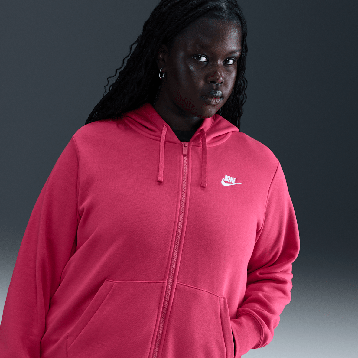 Nike Sportswear Club Fleece Nike Sportswear Club Fleece Women's Full-Zip Hoodie (Plus Size)