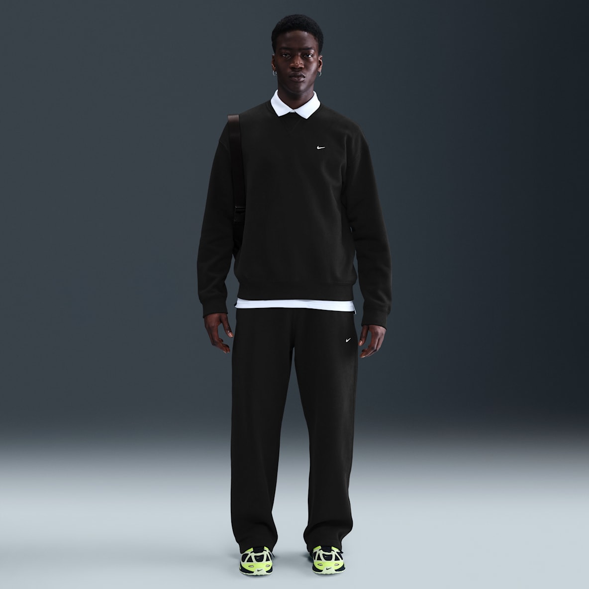 Nike Solo Swoosh Nike Solo Swoosh Men's Fleece Open-Hem Trousers