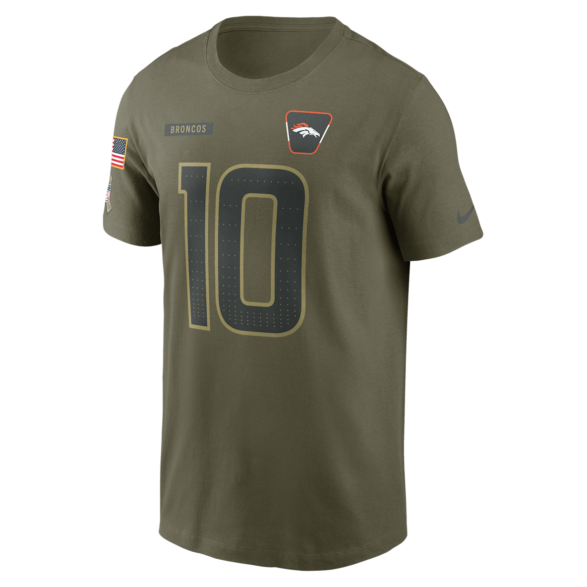 Bo Nix Denver Broncos Salute To Service Bo Nix Denver Broncos Salute To Service Men’s Nike NFL T-Shirt