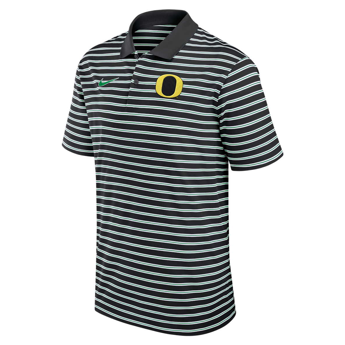 Oregon Ducks Primetime Victory Striped Oregon Ducks Primetime Victory Striped Men's Nike Dri-FIT College Polo
