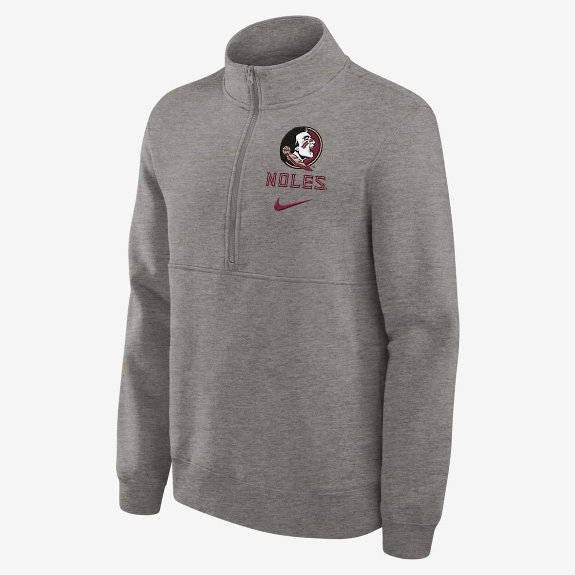 Florida State Seminoles Primetime Club Florida State Seminoles Primetime Club Men's Nike College 1/2-Zip Crew