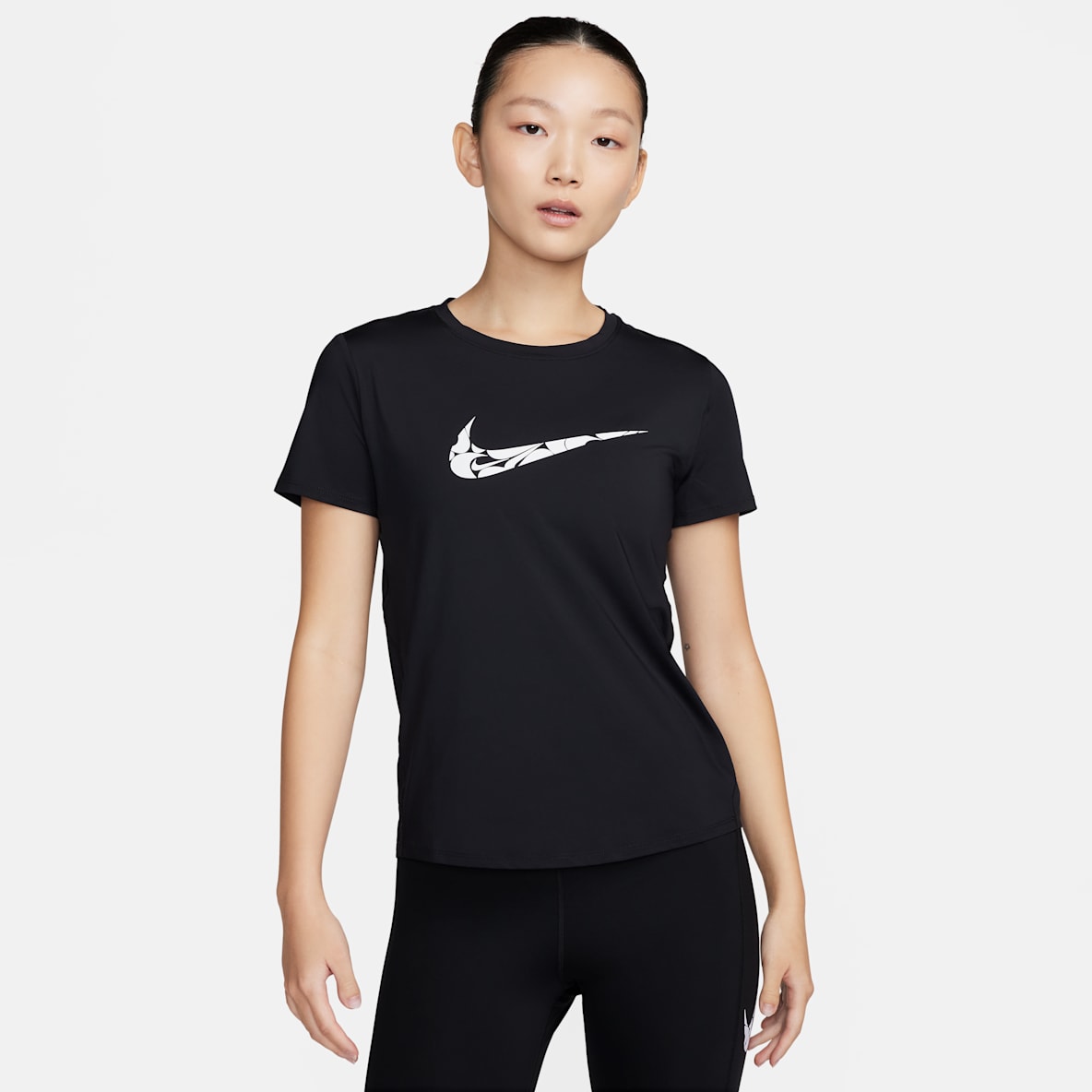 ナイキ ワン スウッシュ ナイキ ワン スウッシュ ウィメンズ Dri-FIT ショートスリーブ ランニングトップ