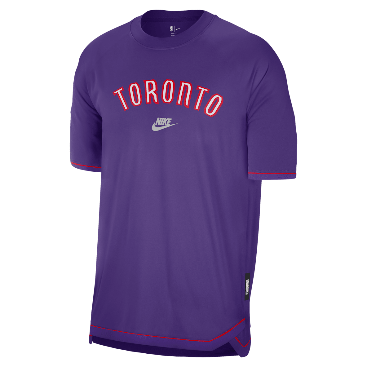 Toronto Raptors Hardwood Classics Men's Nike Dri-FIT NBA Short-Sleeve Pregame Top