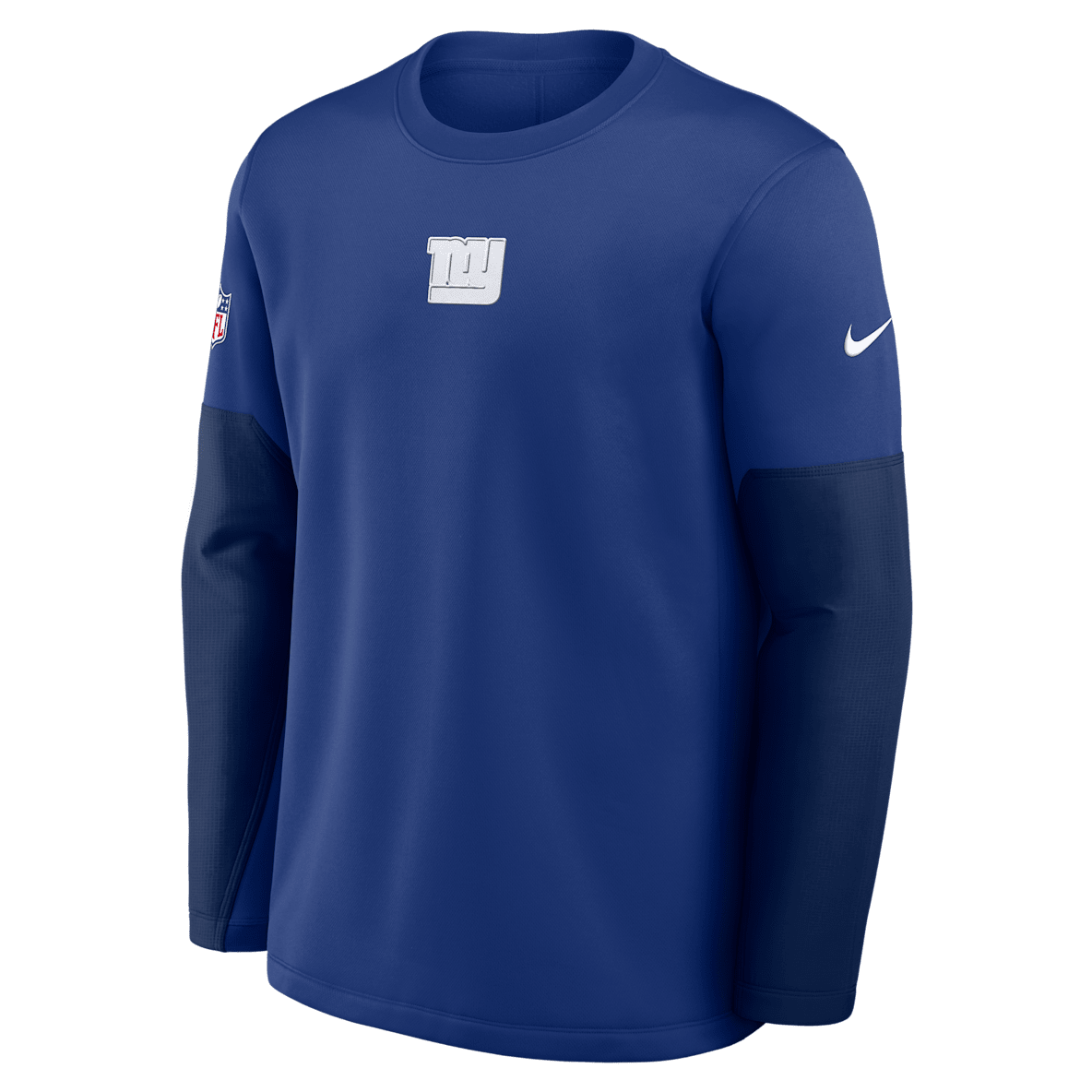 New York Giants Scripted To Win Sideline Coach New York Giants Scripted To Win Sideline Coach Men's Nike Therma-FIT NFL Long-Sleeve T-Shirt