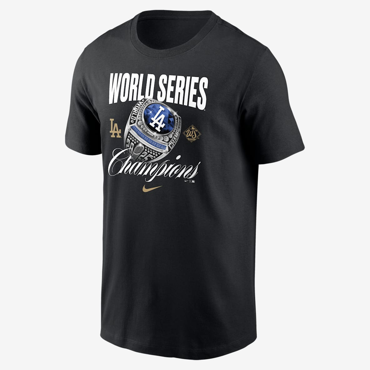 Los Angeles Dodgers 2025 World Series Champions Neutral Los Angeles Dodgers 2025 World Series Champions Neutral Men's Nike MLB T-Shirt