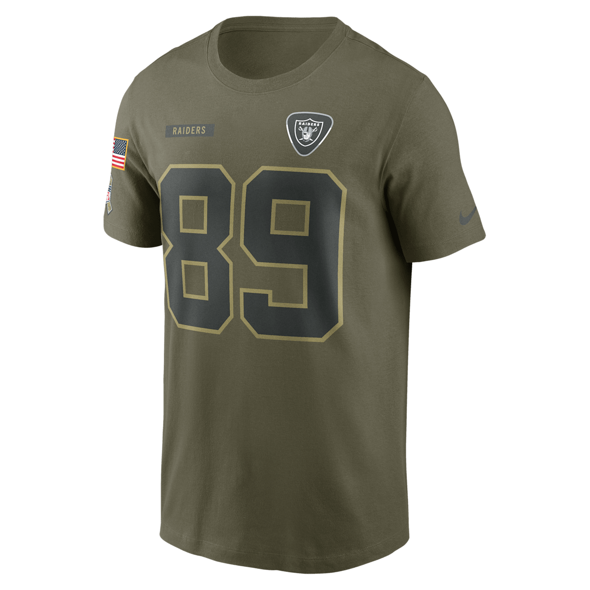Brock Bowers Las Vegas Raiders Salute To Service Brock Bowers Las Vegas Raiders Salute To Service Men’s Nike NFL T-Shirt
