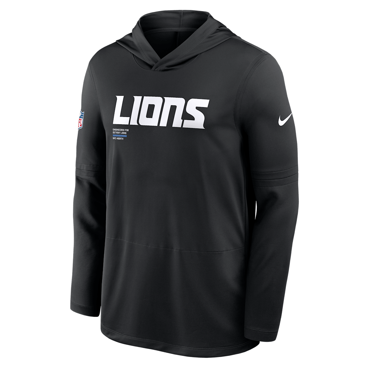 Detroit Lions Pure Fury Sideline Detroit Lions Pure Fury Sideline Men's Nike Dri-FIT NFL Long-Sleeve Hooded Top