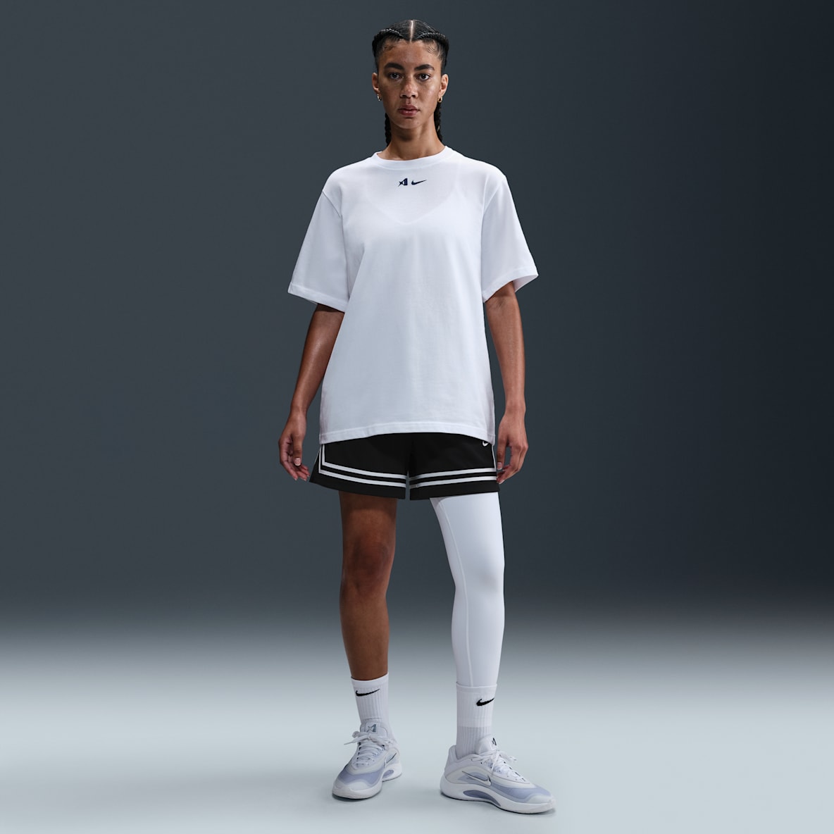 A'ja Wilson A'ja Wilson Women's A'symmetric Mid-Rise Single-Leg Basketball Leggings