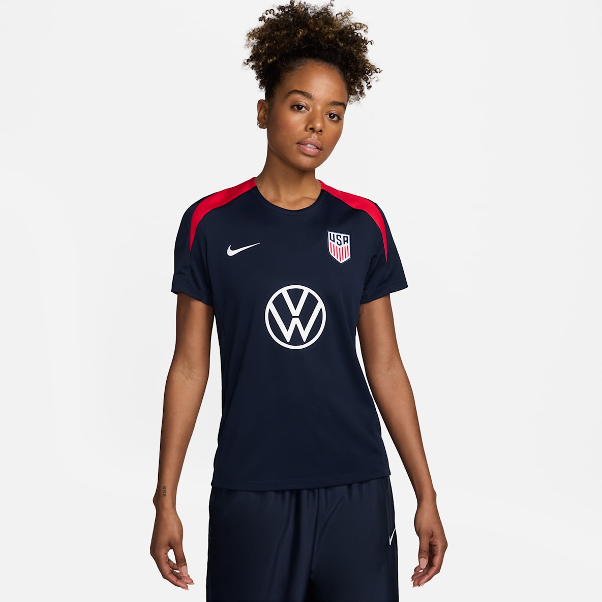 USMNT Strike USMNT Strike Women's Nike Dri-FIT Soccer Short-Sleeve Knit Top