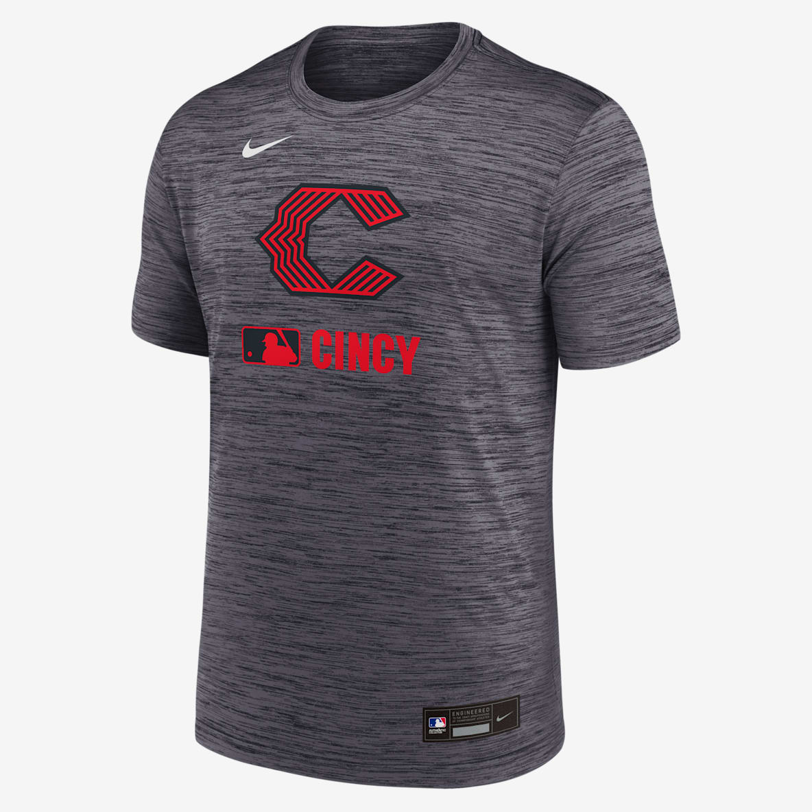 Cincinnati Reds Authentic Collection City Connect Velocity Cincinnati Reds Authentic Collection City Connect Velocity Men's Nike Dri-FIT MLB T-Shirt