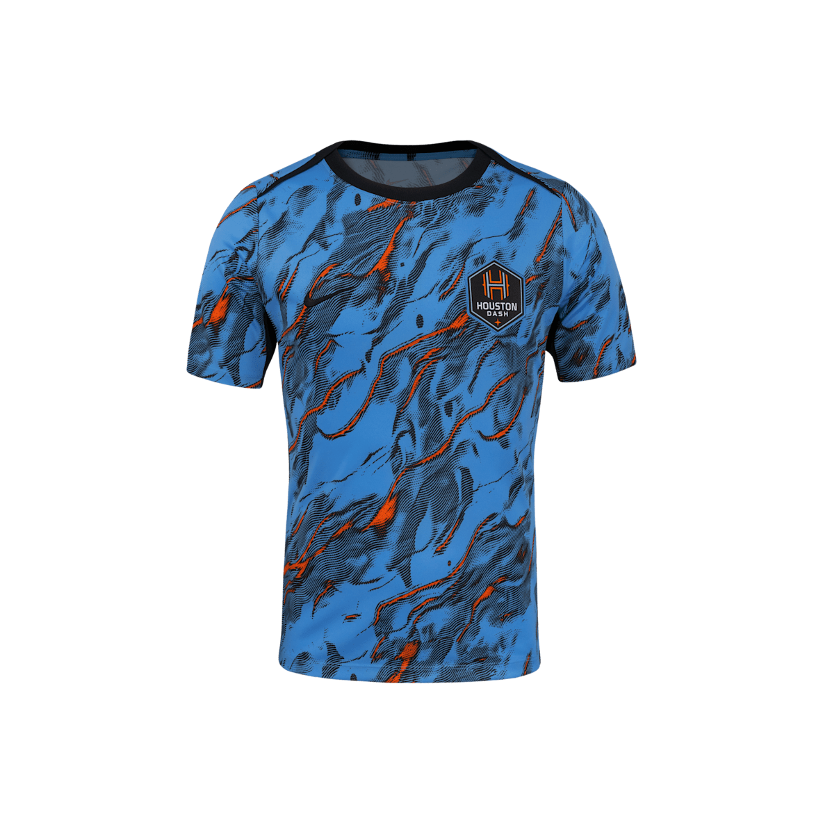 Houston Dash 2025 Houston Dash 2025 Men's Nike NWSL Short-Sleeve Pre-Match Top