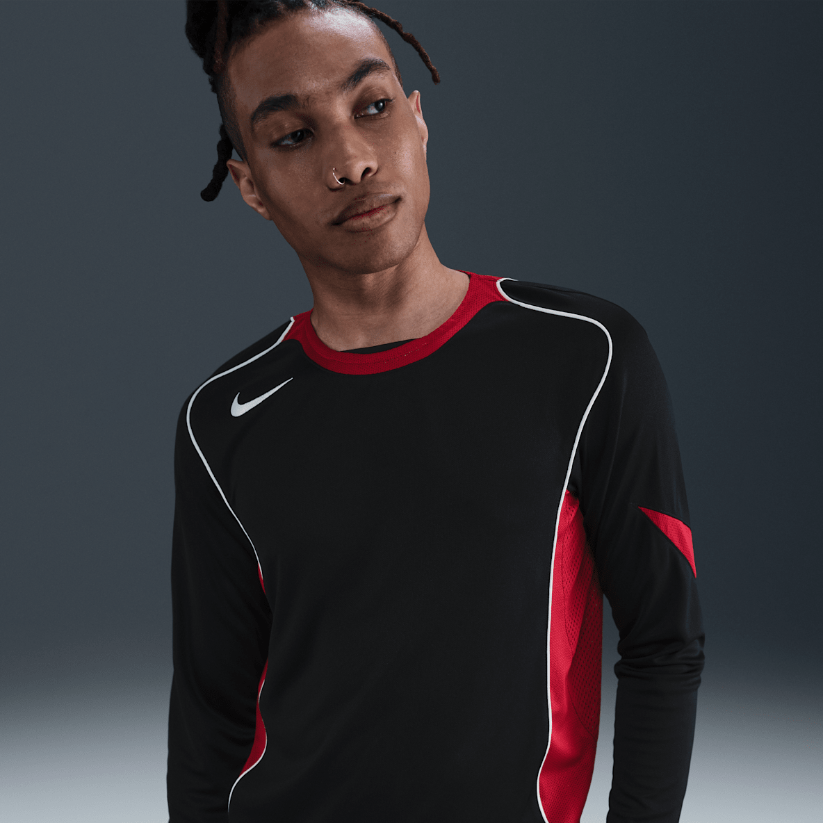 Nike Total 90 Playera de fútbol de manga larga Dri-FIT para hombre