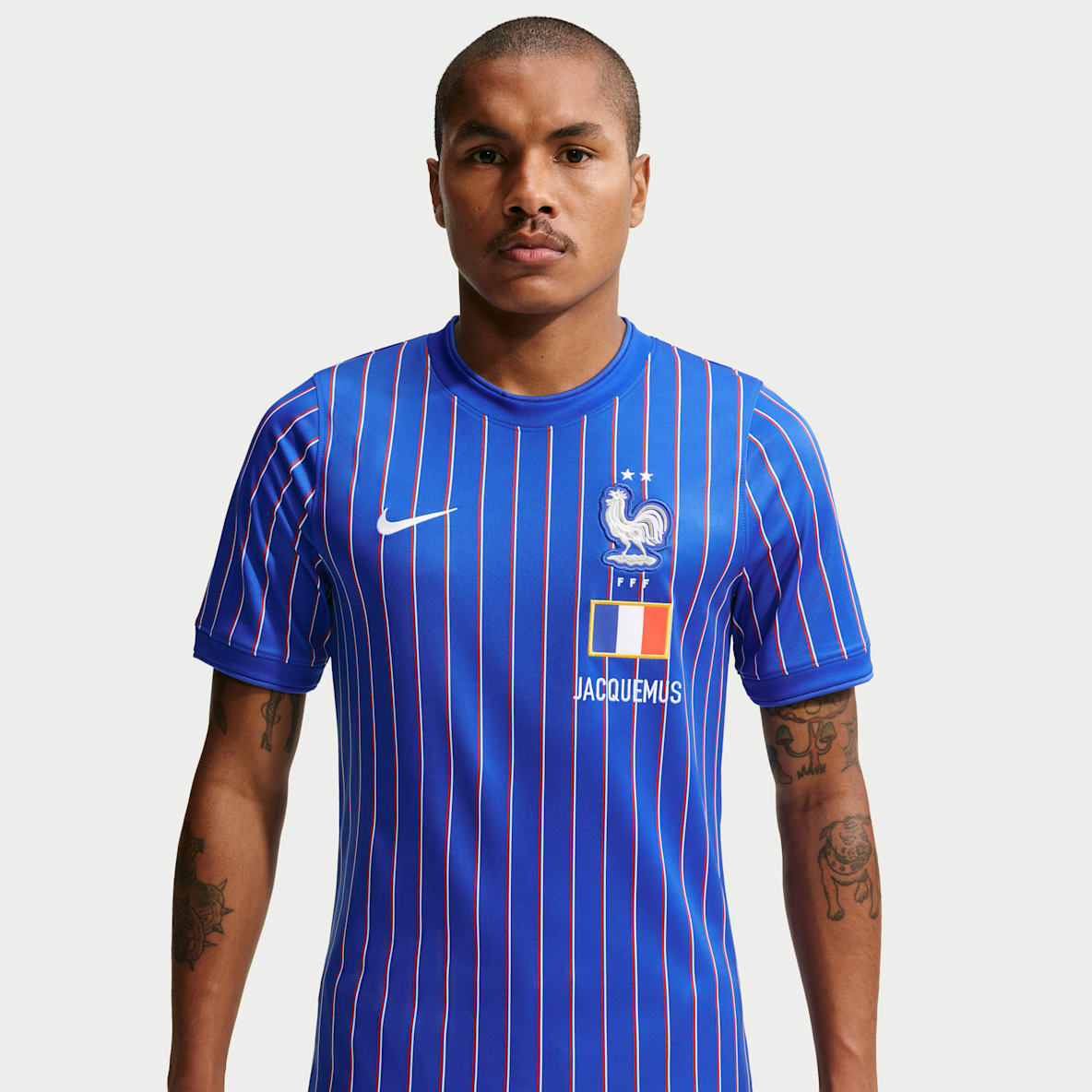 France x Jacquemus Academy Pro voetbaltop met korte mouwen voor heren