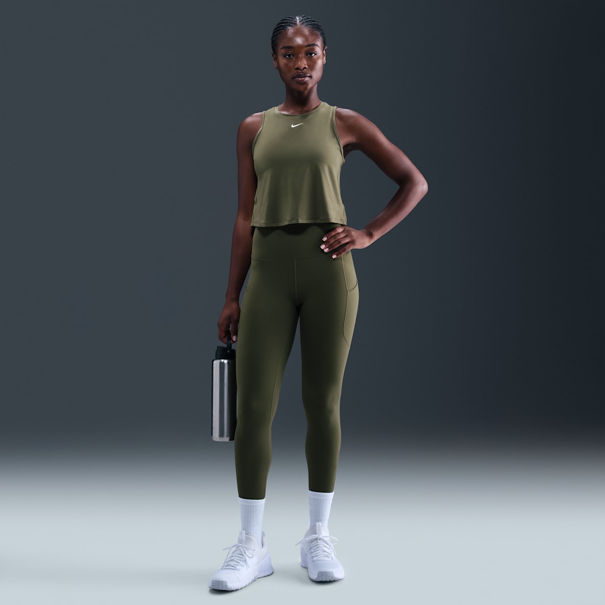 Nike One Nike One Leggings de 7/8 de cintura alta amb butxaques - Dona