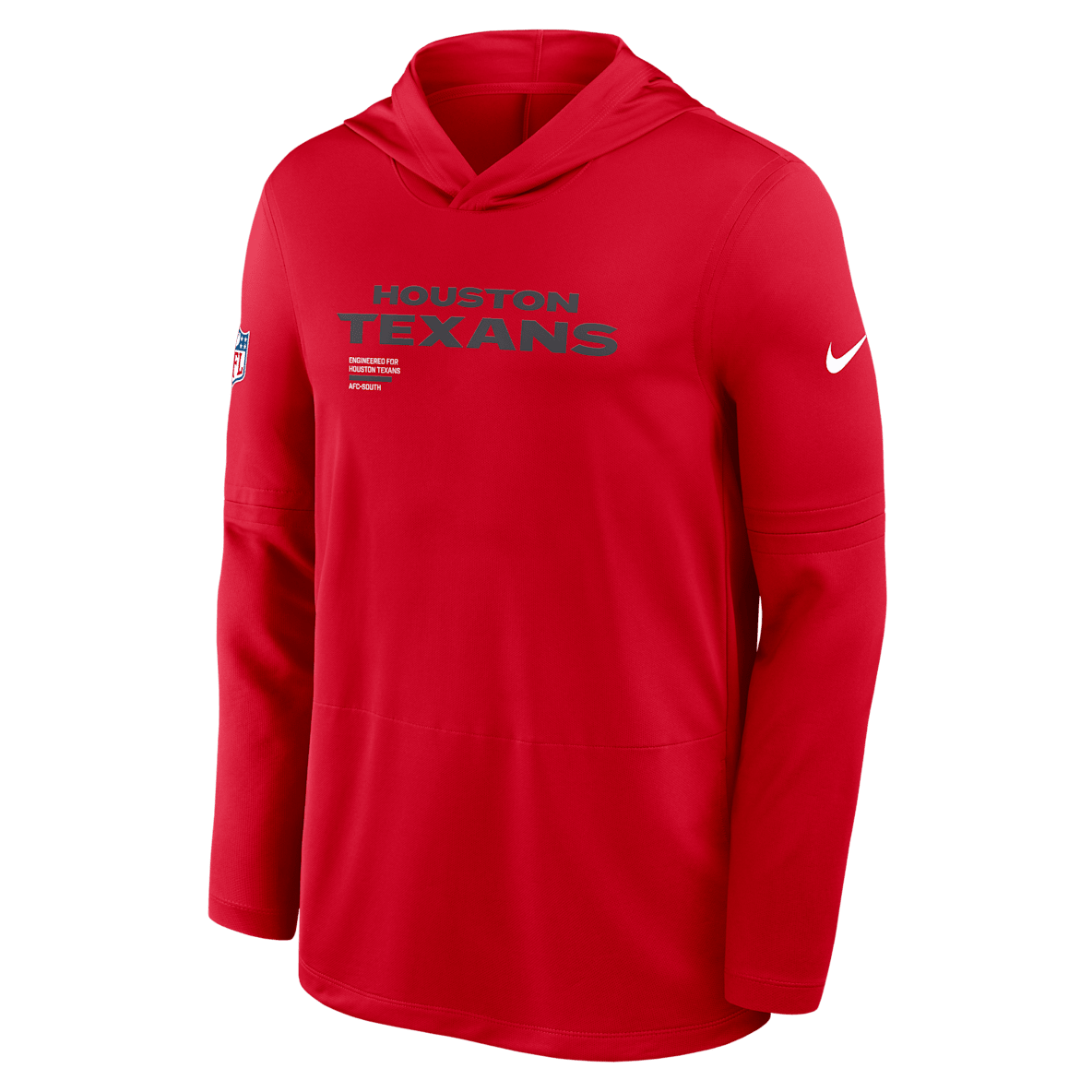 Houston Texans Pure Fury Sideline Houston Texans Pure Fury Sideline Men's Nike Dri-FIT NFL Long-Sleeve Hooded Top