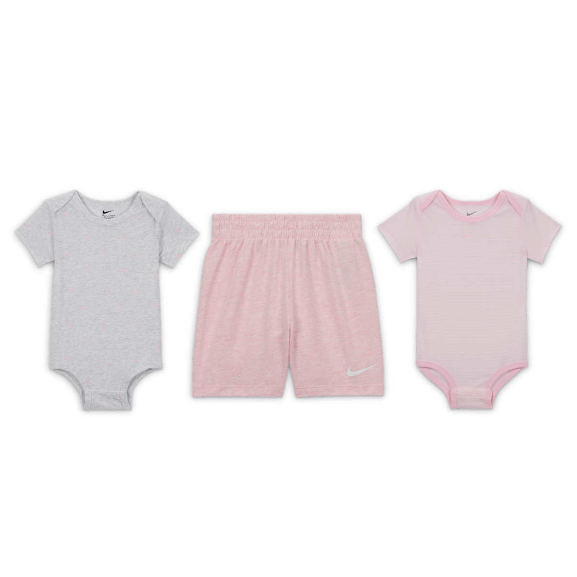 Nike Essentials Nike Essentials Baby (12-24M) 3-Piece Striped Swooshfetti Set
