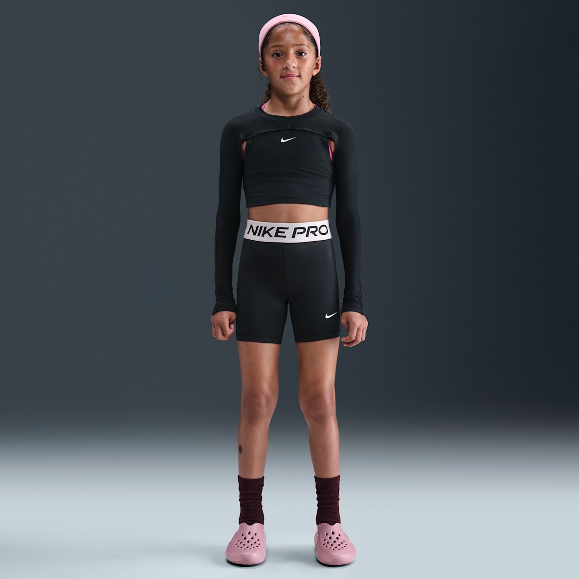 Nike Pro Nike Pro Big Kids' (Girls') Dri-FIT 5" Shorts