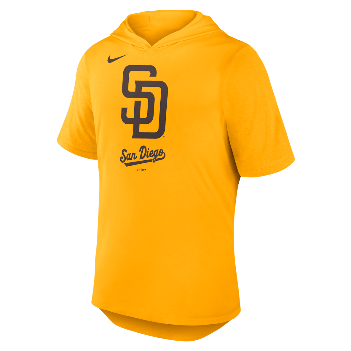 San Diego Padres Logo San Diego Padres Logo Playera Nike Dri-FIT de la MLB con gorro para hombre