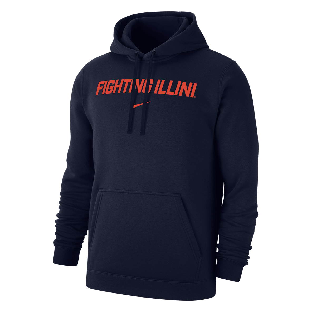 Illinois Club Fleece Men's Nike College Pullover Hoodie