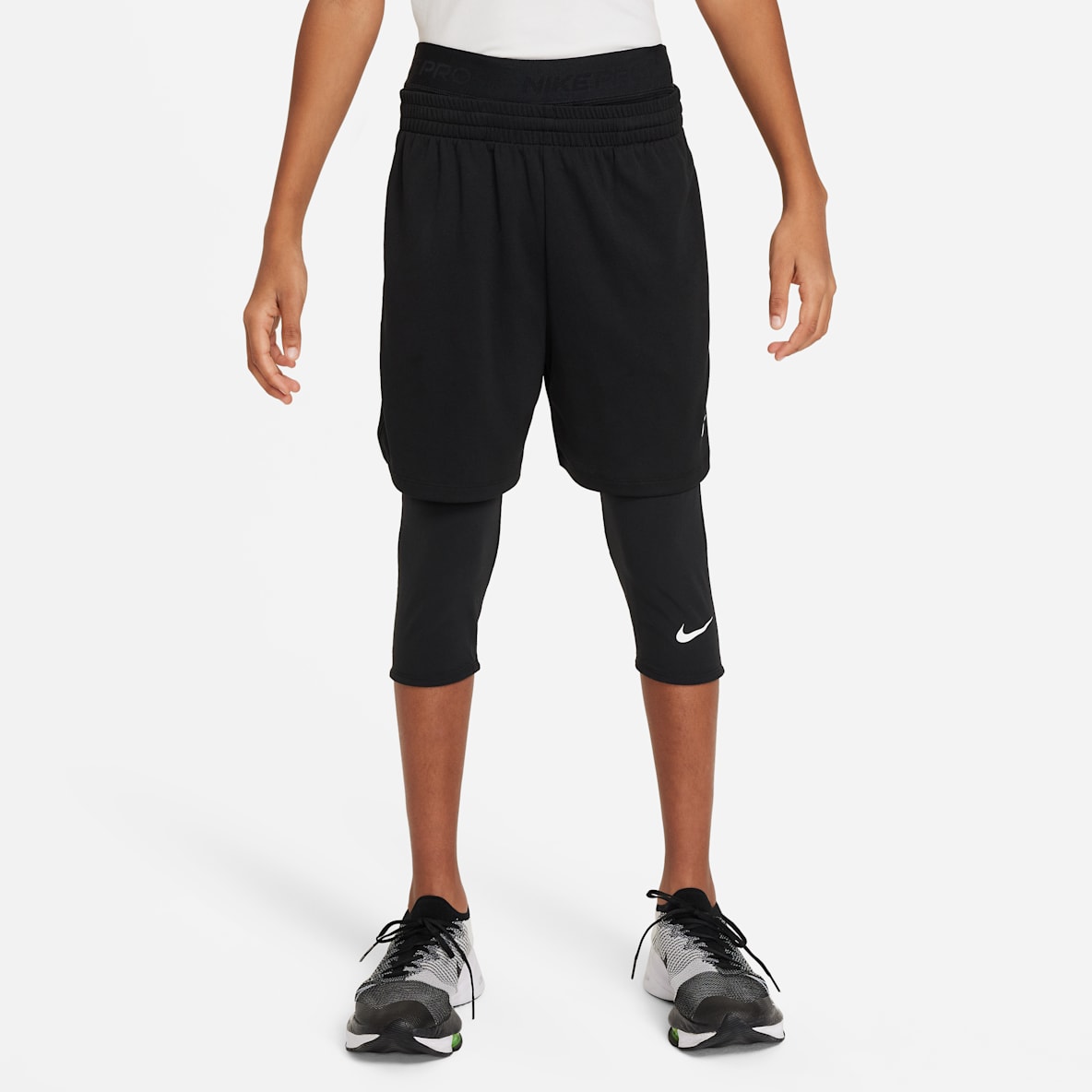 Nike Pro Nike Pro Big Kids' (Boys') Dri-FIT 3/4-Length Tights