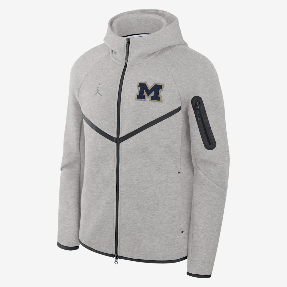 Michigan Tech Fleece Windrunner Michigan Tech Fleece Windrunner Men's Jordan Brand College Full-Zip Hooded Jacket