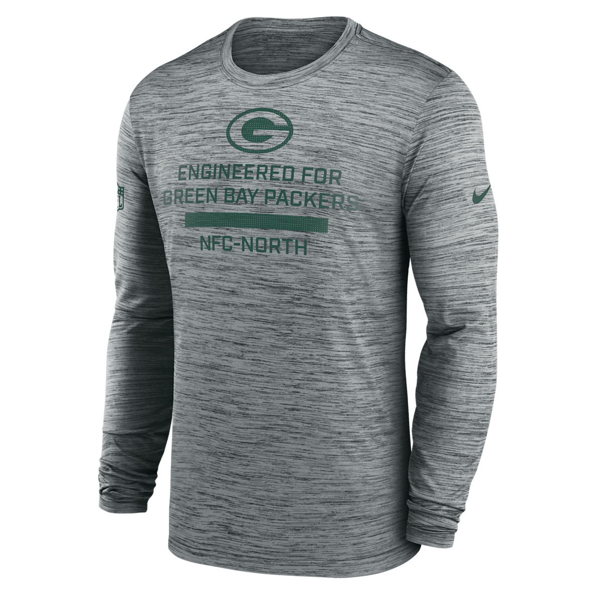 Green Bay Packers Sideline Team Issue Velocity Green Bay Packers Sideline Team Issue Velocity Men's Nike Dri-FIT NFL Long-Sleeve T-Shirt