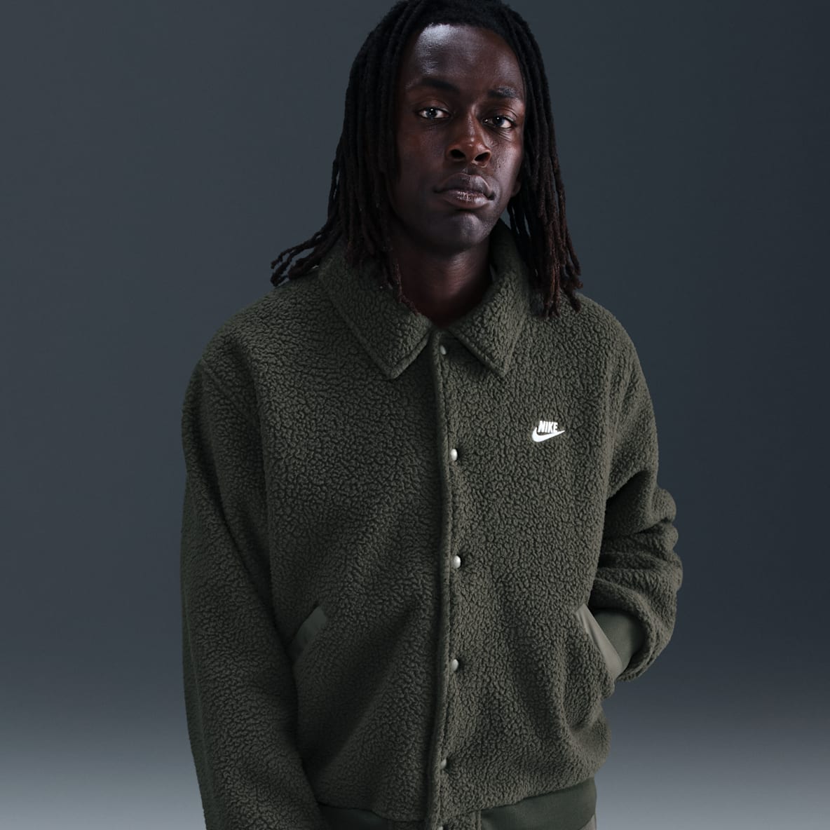 Nike Sportswear Club Nike Sportswear Club Men's High-Pile Fleece Coaches Jacket