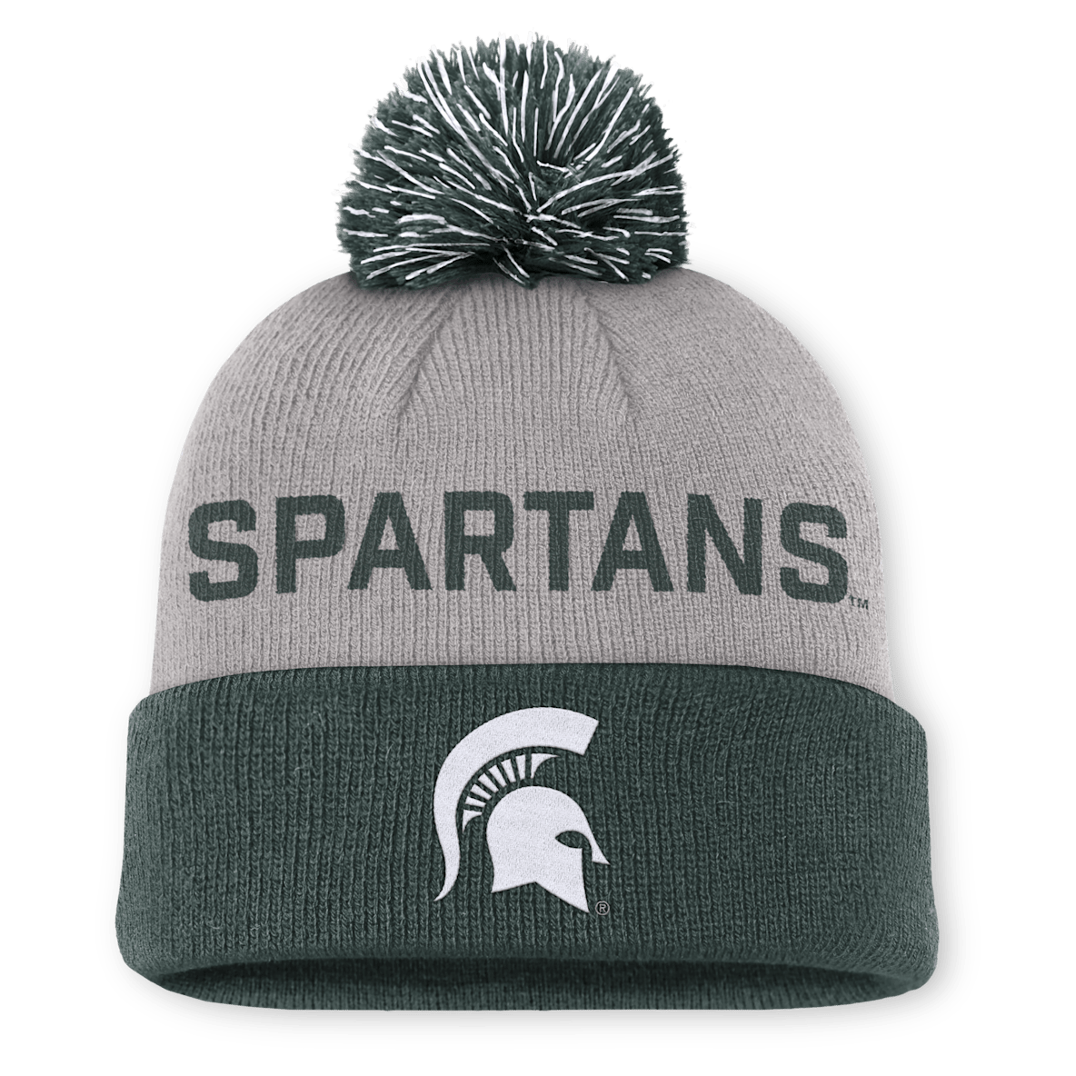 Michigan State Primetime Peak Michigan State Primetime Peak Men's Nike College Cuffed Pom Beanie
