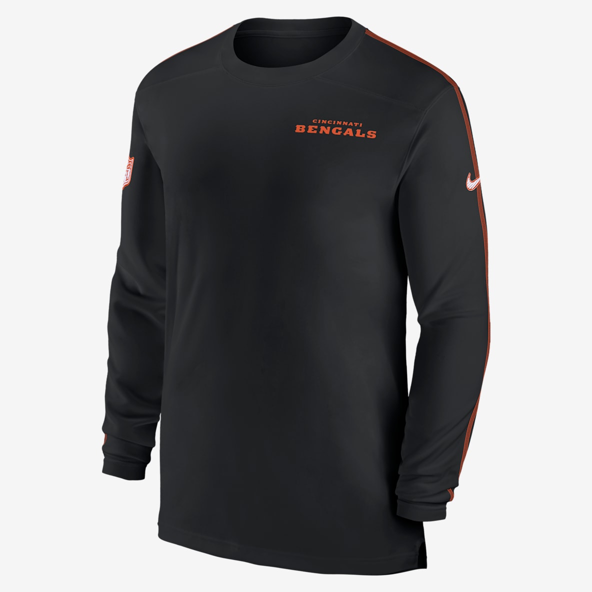 Cincinnati Bengals Sideline Coach Cincinnati Bengals Sideline Coach Men's Nike Dri-FIT NFL Long-Sleeve Top