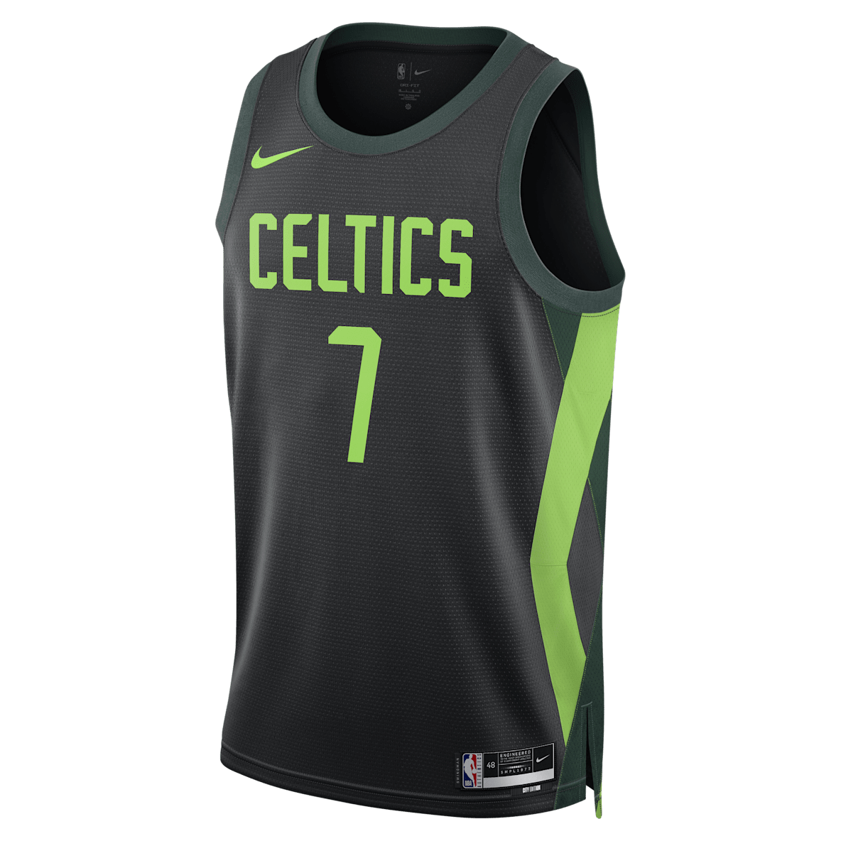 Jaylen Brown Boston Celtics 2024/25 City Edition Jaylen Brown Boston Celtics 2024/25 City Edition Jersey Nike Dri-FIT de la NBA Swingman para hombre