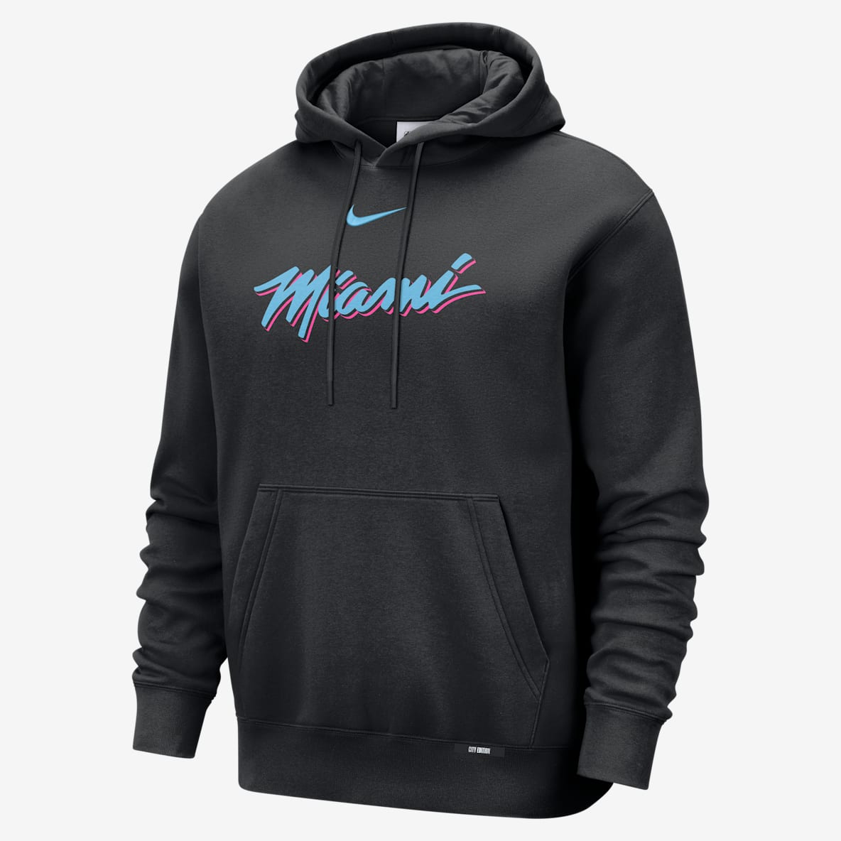 Miami Heat City Edition Men's Nike Basketball Club Pull-Over Hoodie
