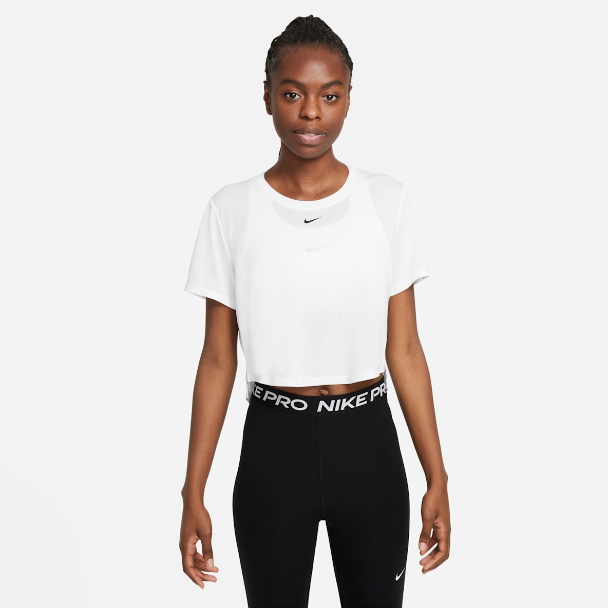Nike Dri-FIT One Nike Dri-FIT One Women's Standard Fit Short-Sleeve Cropped Top