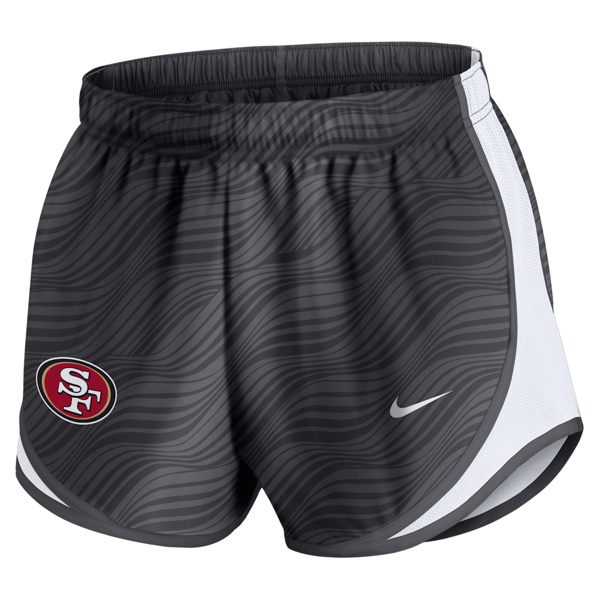 San Francisco 49ers Tempo San Francisco 49ers Tempo Shorts Nike Dri-FIT de la NFL para mujer