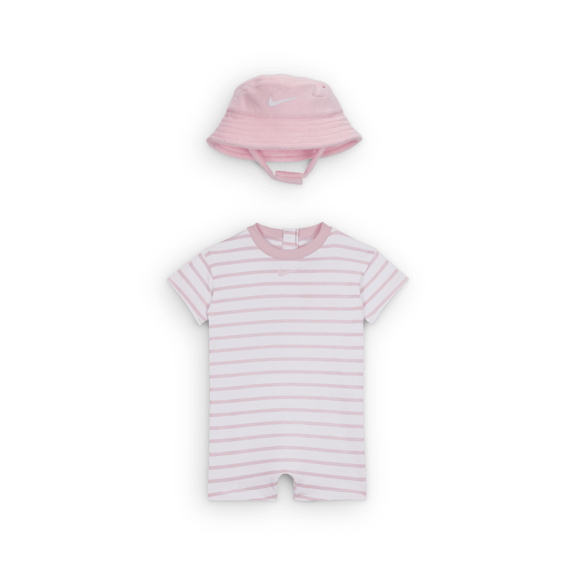 Nike Nike Baby Short Sleeve Romper with Bucket Hat