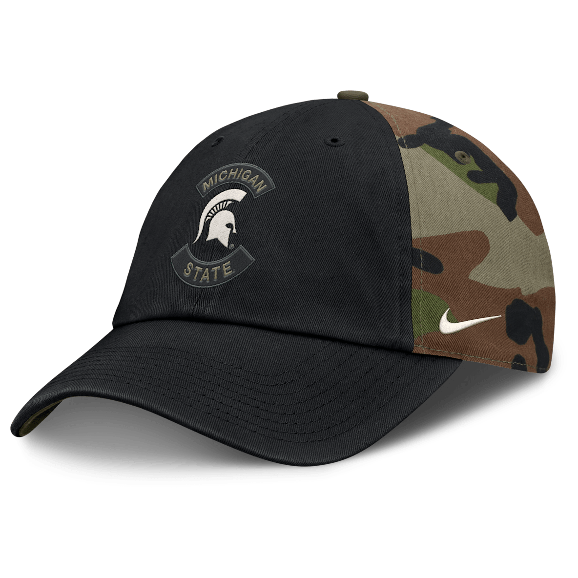Michigan State 2025 Military Appreciation Club Michigan State 2025 Military Appreciation Club Gorra universitaria Nike ajustable para hombre