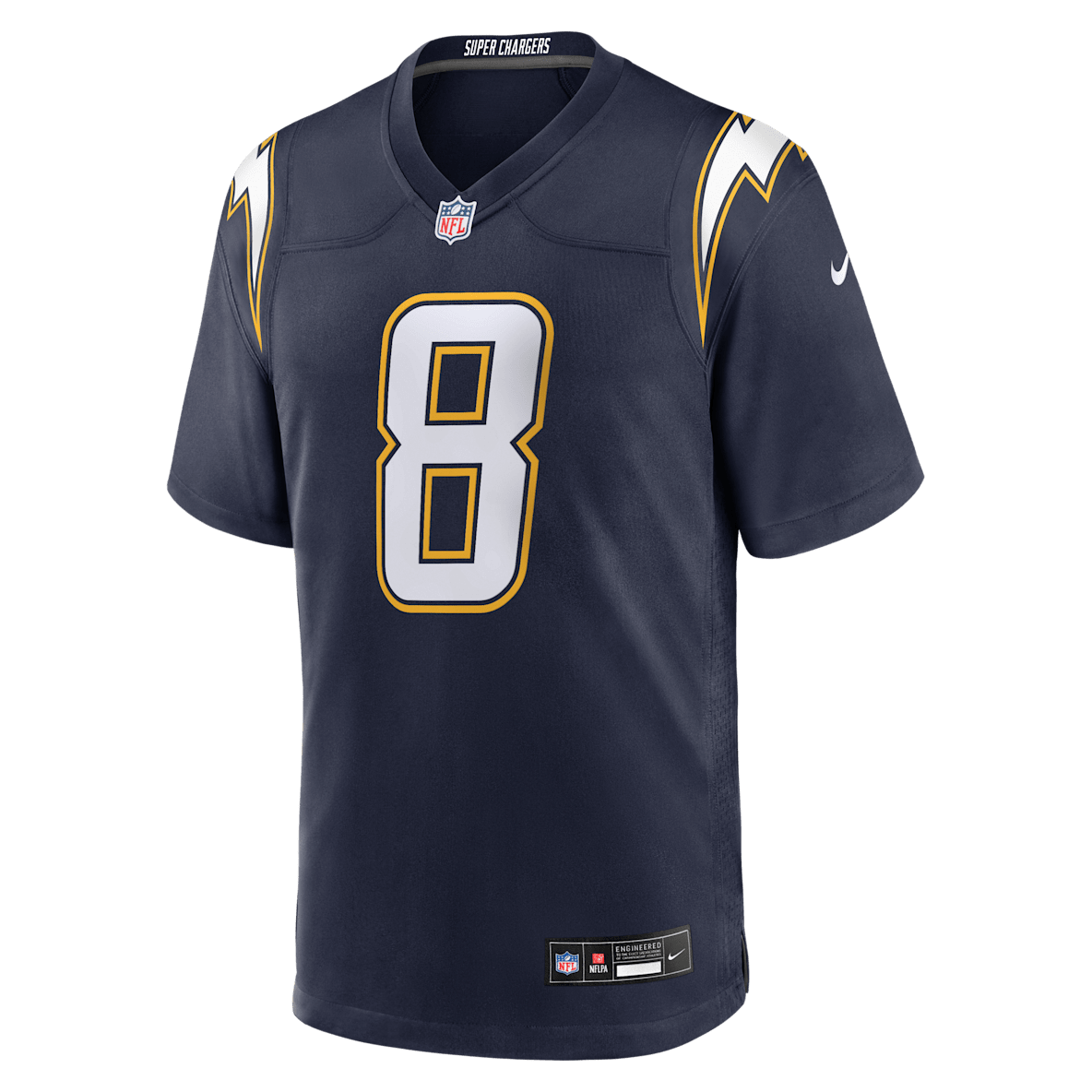 Omarion Hampton Los Angeles Chargers Omarion Hampton Los Angeles Chargers Men's Nike NFL Game Jersey