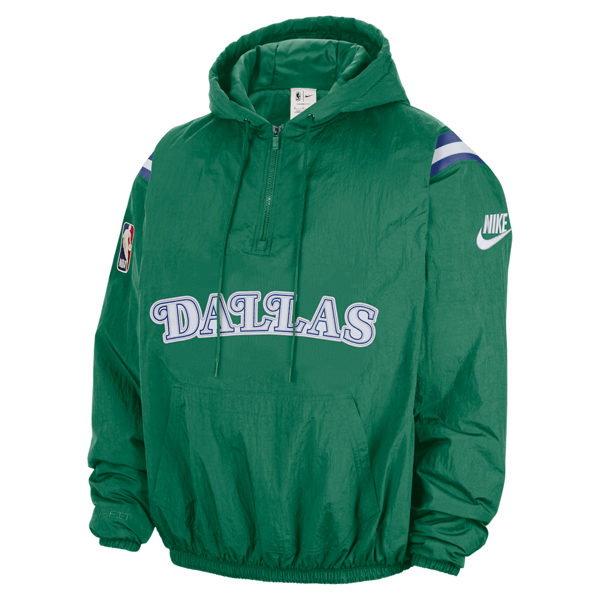 Dallas Mavericks Hardwood Clasics Dallas Mavericks Hardwood Clasics Men's Nike Therma-FIT NBA 1/2-Zip Hoodie