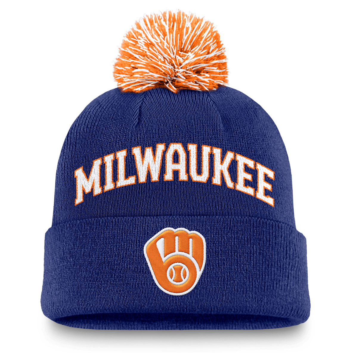 Milwaukee Brewers Peak Milwaukee Brewers Peak Men's Nike MLB Cuffed Pom Beanie