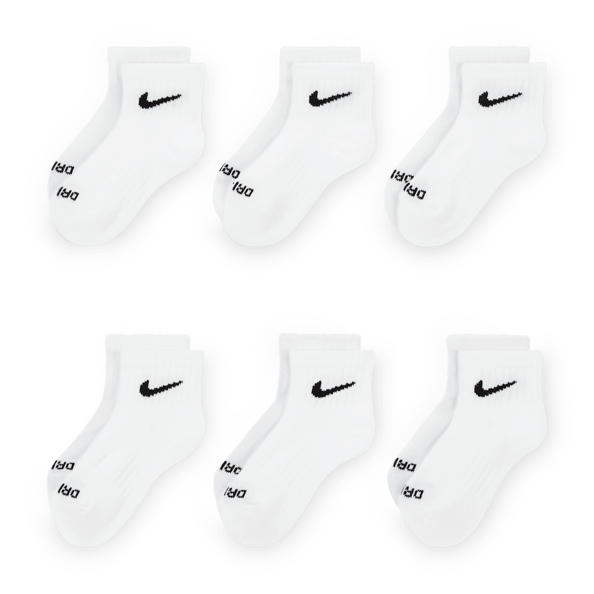 Nike Dri-FIT Performance Basics Nike Dri-FIT Performance Basics Calcetines al tobillo para niños talla pequeña (6 pares)