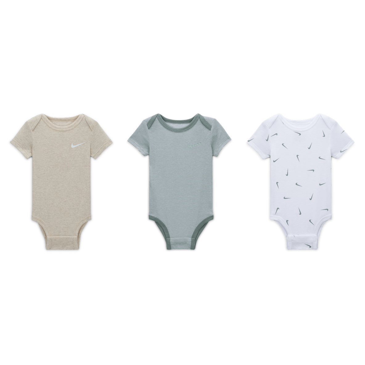 Nike E1D1 Nike E1D1 Paquete de 3 bodys mixtos para bebé (0-9 meses)